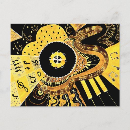 Musical Gold. Briefkaart (Voorkant)