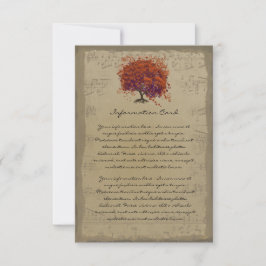 Musical Gold Dark Oranje Plum Heart Leaf Tree