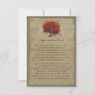 Musical Gold Dark Oranje Plum Heart Leaf Tree