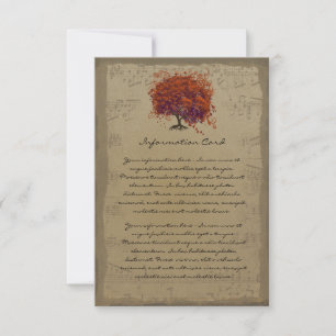 Musical Gold Dark Oranje Plum Heart Leaf Tree