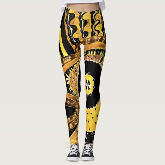 Musical Gold. Leggings (Voorkant)