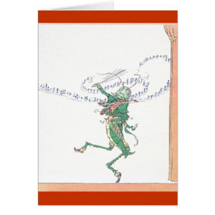 Musical Grasshopper die Violin speelt