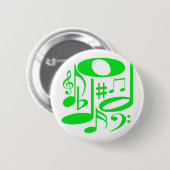 Musical Green Button (Voorkant /achterkant)