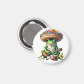 Musical Green Frog Magneet (Voorkant / Achterkant)