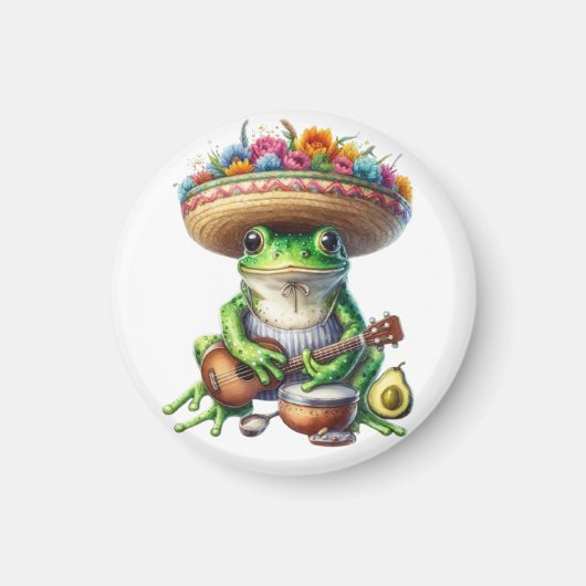 Musical Green Frog Magneet (Voorkant)