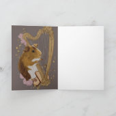 Musical Guinea Pig Greeting Card Kaart (Binnen)