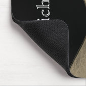 Musical Guitar Abstract Black White Muismat (Hoek)