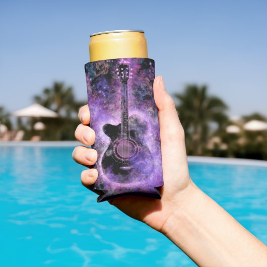 Musical Guitar Can Cooler (Insitu Zwembad)