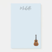 Musical Guitar Elegant Script Typografie Post-it® Notes (Voorkant)