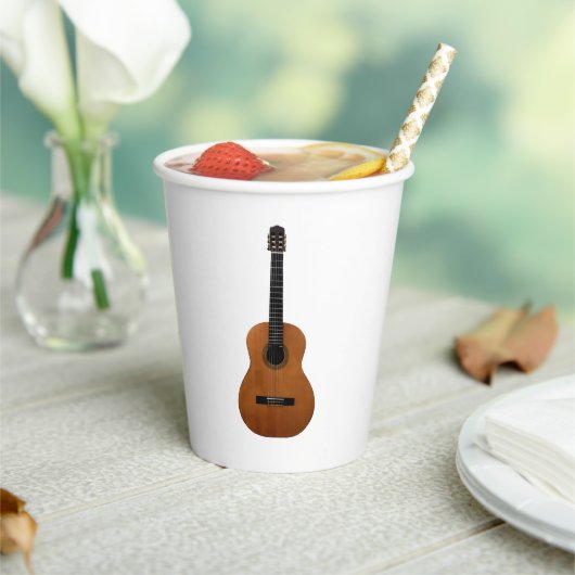 Musical Guitar Paper Cups Papieren Bekers (Insitu)