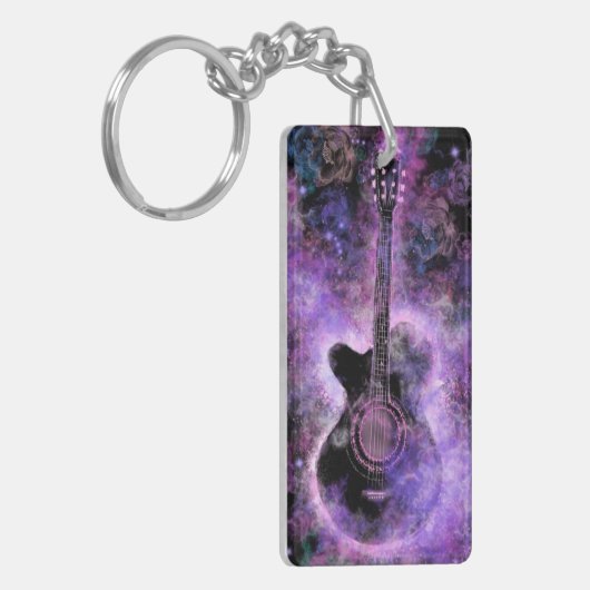 Musical Guitar Sleutelhanger Gift (Voorkant Links)