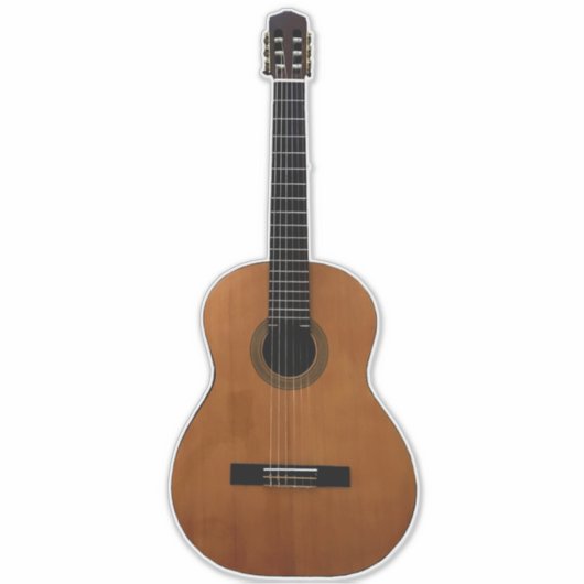 Musical Guitar Sticker (Voorkant)
