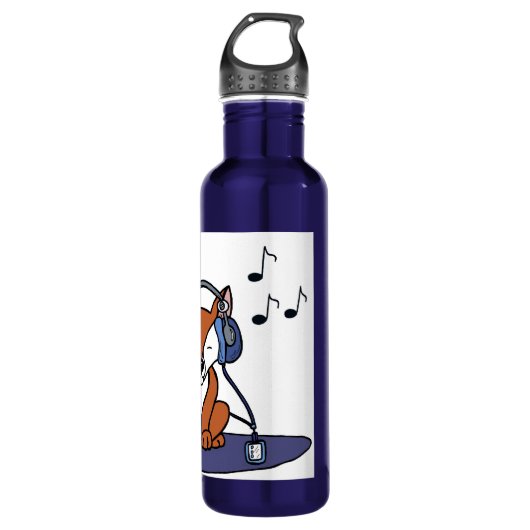 Musical Headphone Fox Waterfles (Voorkant)