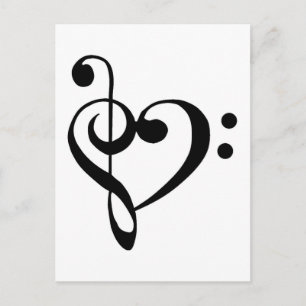 Musical Heart Briefkaart