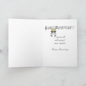 Musical Heart Jubileum Kaart (Binnen)