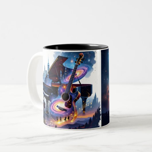 Musical Inner Being Tweekleurige Koffiemok (Voorkant links)