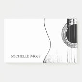 Musical Instrument Black White Guitar Post-it® Notes (Voorkant)