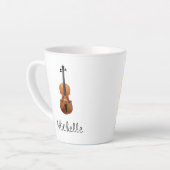 Musical Instrument Cute Violin Latte Mok (Linkerhoek)