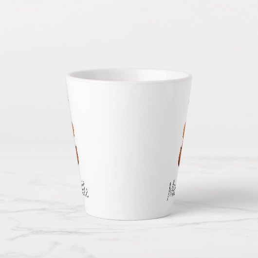 Musical Instrument Cute Violin Latte Mok (Voorkant)