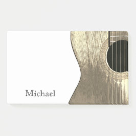 Musical Instrument Guitar Beige Abstract Post-it® Notes