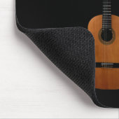 Musical Instrument Guitar Black White Muismat (Hoek)