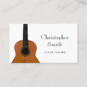 Musical Instrument Guitar Lessons Visitekaartje (Voorkant)
