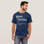 Musical Instrument Marching Band Bass Clarinet T-shirt (Voorkant volledig)