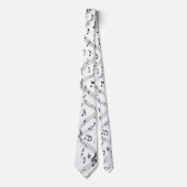  Musical Instrument Notes - Men's Custom Necktie Stropdas (Voorkant)