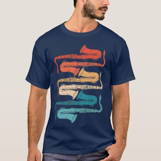 Musical Instrument Retro Music Saophone vintage T-shirt (Voorkant)