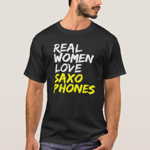 Musical Instrument Women Love Saxophones Saxophoni T-shirt