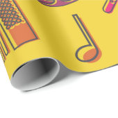 Musical instruments background. musical notes.  cadeaupapier (Rol Hoek)
