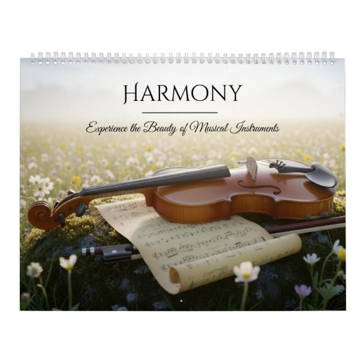 Musical Instruments Calendar – Elegant Photo Kalender (Hoes)