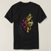 Musical Instruments Composer Music Note Musician T T-shirt (Design voorkant)