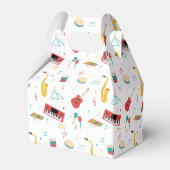 Musical Instruments Music Theme Birthday Party Bedankdoosjes (Achterkant)