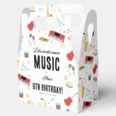 Musical Instruments Music Theme Birthday Party Bedankdoosjes (Geopend)