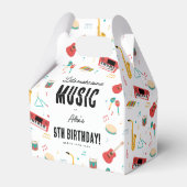 Musical Instruments Music Theme Birthday Party Bedankdoosjes (Voorkant Zijde)