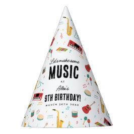Musical Instruments Music Theme Birthday Party Feesthoedjes