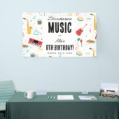 Musical Instruments Music Theme Birthday Party Spandoek (Beurs)