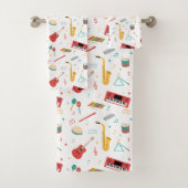 Musical Instruments Music Theme Kids Bad Handdoek (Insitu)
