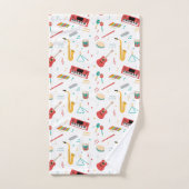 Musical Instruments Music Theme Kids Bad Handdoek (Handdoek)