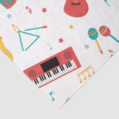 Musical Instruments Music Theme Pattern Tissuepapier (Detail)