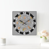 Musical Instruments Rock Large Clock Vierkante Klok (Huis)