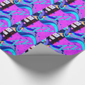 Musical Jazz Style Background Cadeaupapier (Hoek)