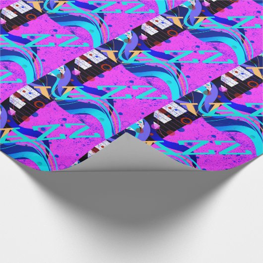 Musical Jazz Style Background Cadeaupapier (Hoek)