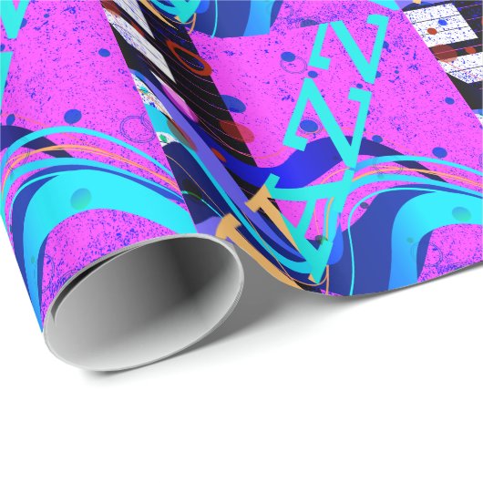 Musical Jazz Style Background Cadeaupapier (Rol Hoek)