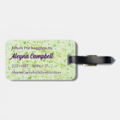 Musical Jouw naam toevoegen, QR-code, Limoen Cream Bagagelabel (Achterkant horizontaal)