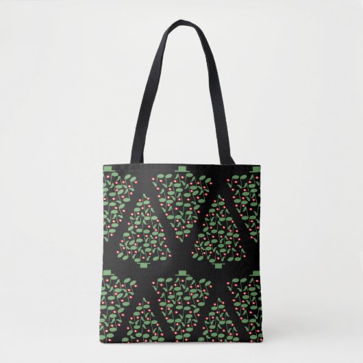 Musical Kerstboom Canvas tas (Voorkant)