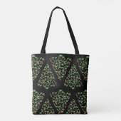 Musical Kerstboom Canvas tas (Achterkant)