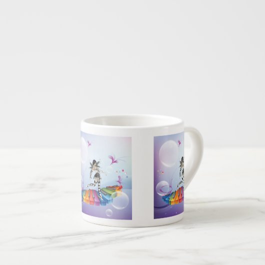 Musical Keyboard Faerie Espresso Kop (Voorkant rechts)