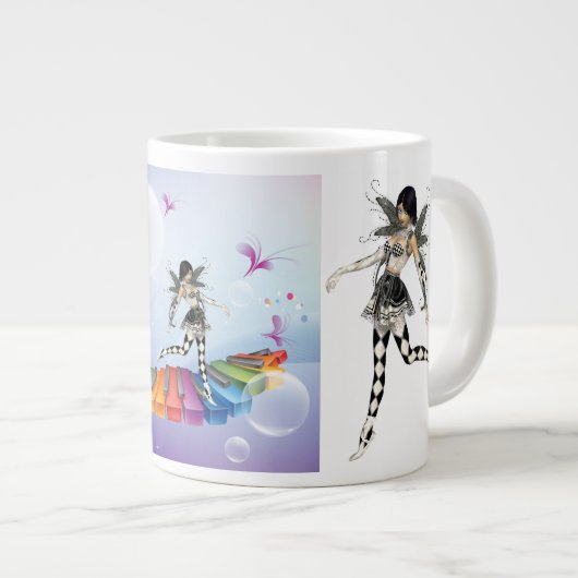 Musical Keyboard Faerie Grote Koffiekop (Voorkant rechts)